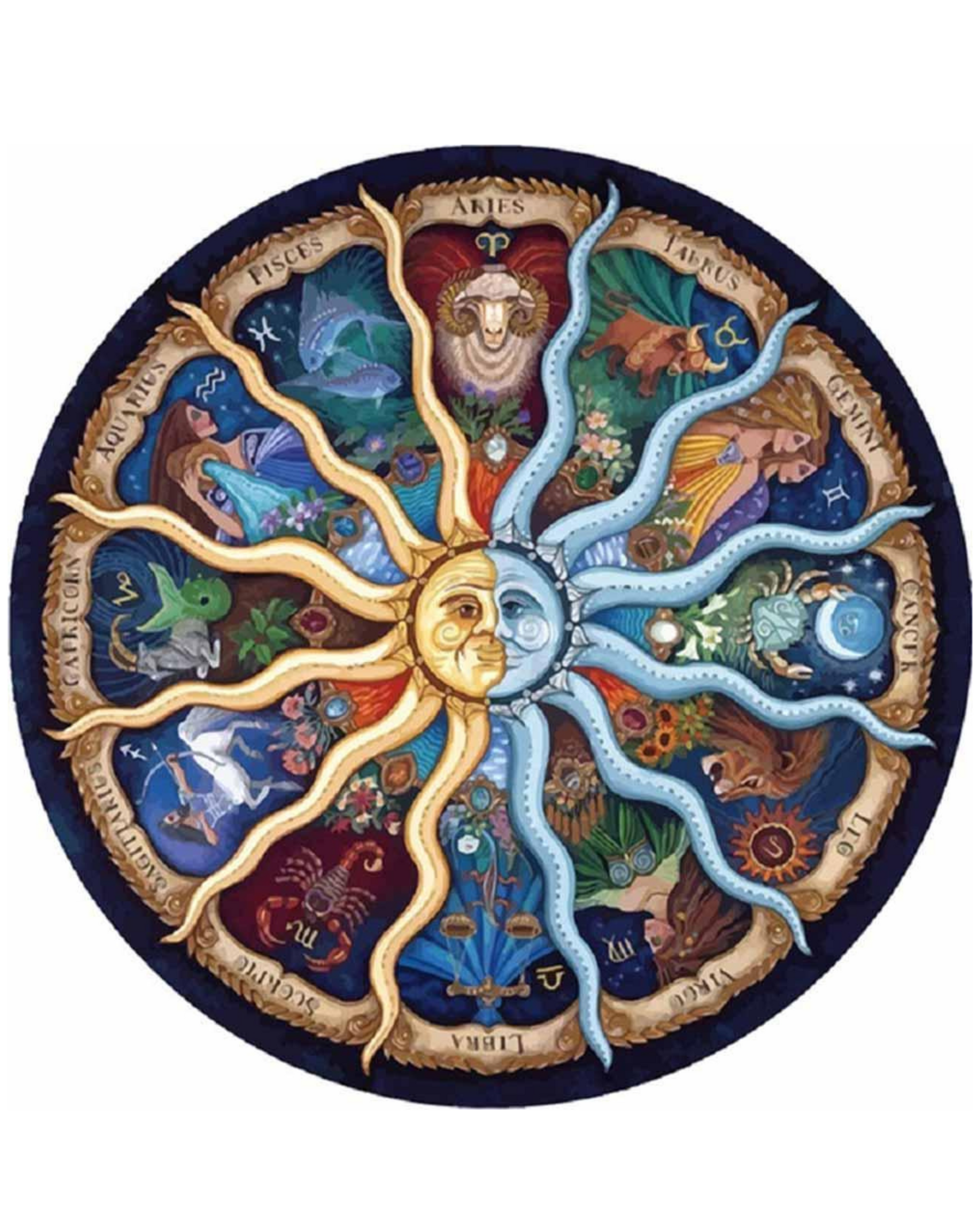 Celestial Zodiac Signs - Paint by Numbers Kit