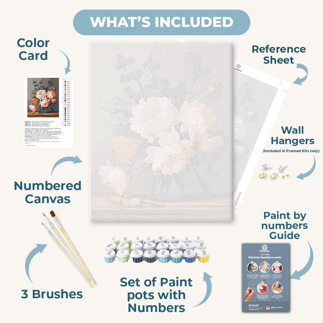Fresh Bloom Vase | Paint by Numbers - Detail 3