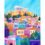 Athens Sunset Skyline - Paint by Numbers Kit