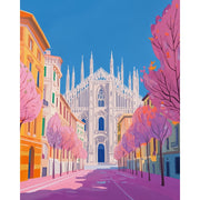 Milan in Bloom Paint Set - Paint by Numbers Kit