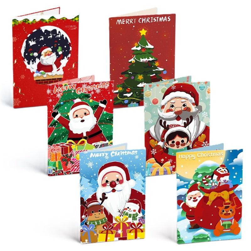 Holiday Greetings Cards - Set C - Paint by Numbers Kit