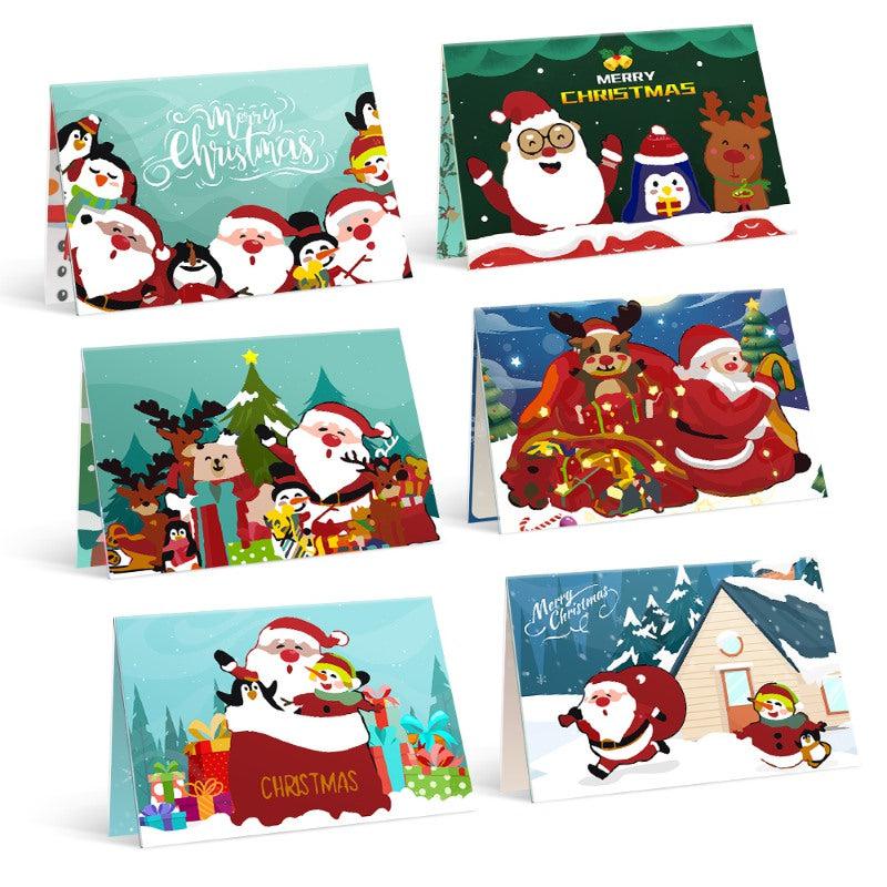 Festive Wishes Cards - Set B - Paint by Numbers Kit