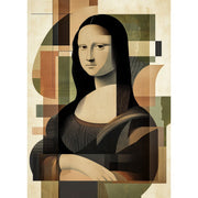 Abstract Mona Lisa Portrait - Paint by Numbers Kit