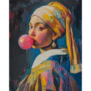 Girl with a Pearl Earring Playful Twist - Paint by Numbers Kit