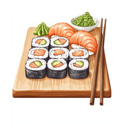 Fresh Sushi Platter - Paint by Numbers Kit