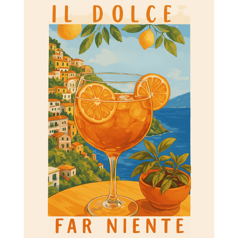 Italian Summer Lemonades & Cocktails - Paint by Numbers Kit