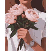 Elegant Peony Lady | Paint & Celebrate - Paint by Numbers Kit