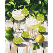 Summer Citrus Cocktail Art - Paint by Numbers Kit