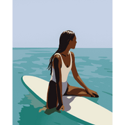 Surfside Lady Adventure - Paint by Numbers Kit