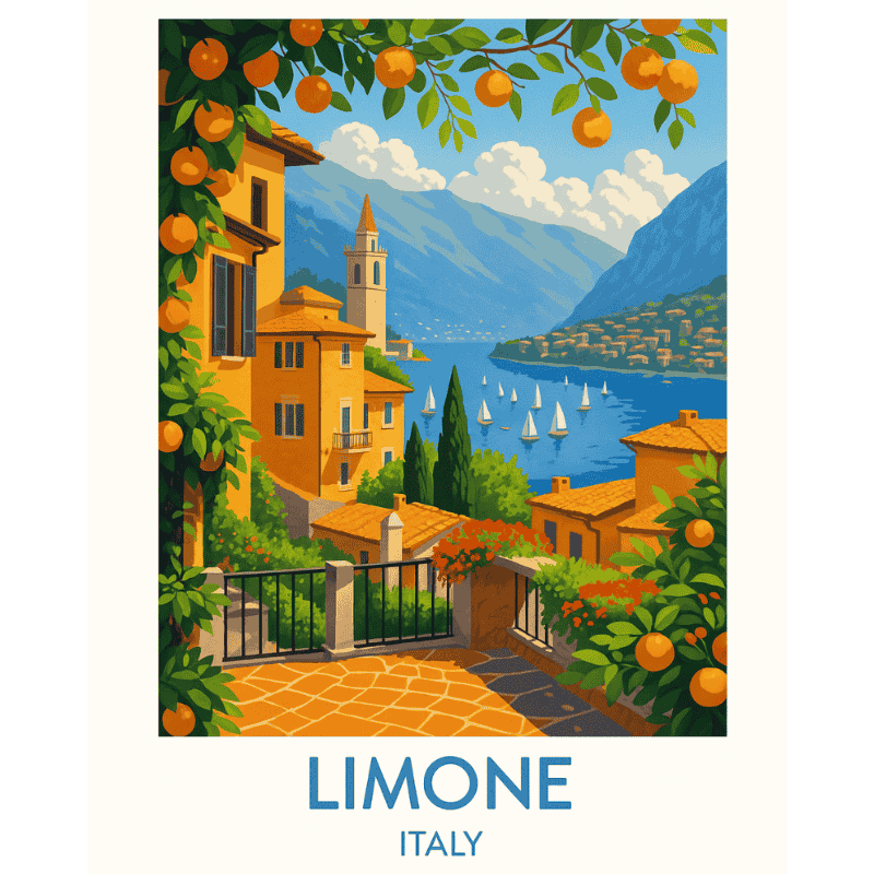 Lemon Sunshine in Italy - Paint by Numbers Kit