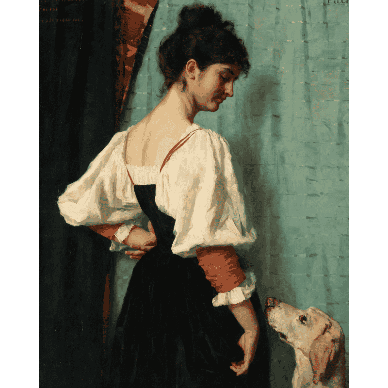 Woman and Puck's Friendship - Paint by Numbers Kit