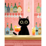 Barside Black Cat | Paint by Number - Paint by Numbers Kit