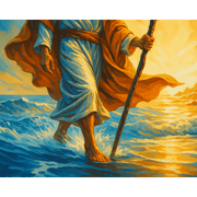 Walking on Faith: Water & Spirit - Paint by Numbers Kit