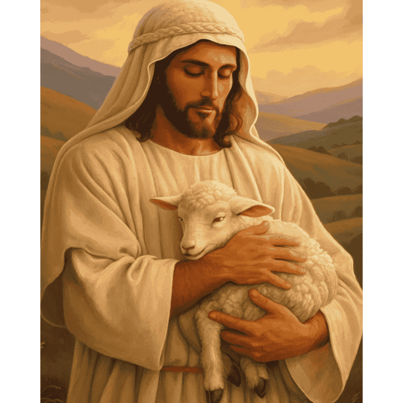 Lamb of Grace | Paint by Number - Paint by Numbers Kit