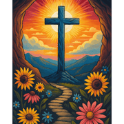 Radiant Cross: Light & Hope - Paint by Numbers Kit