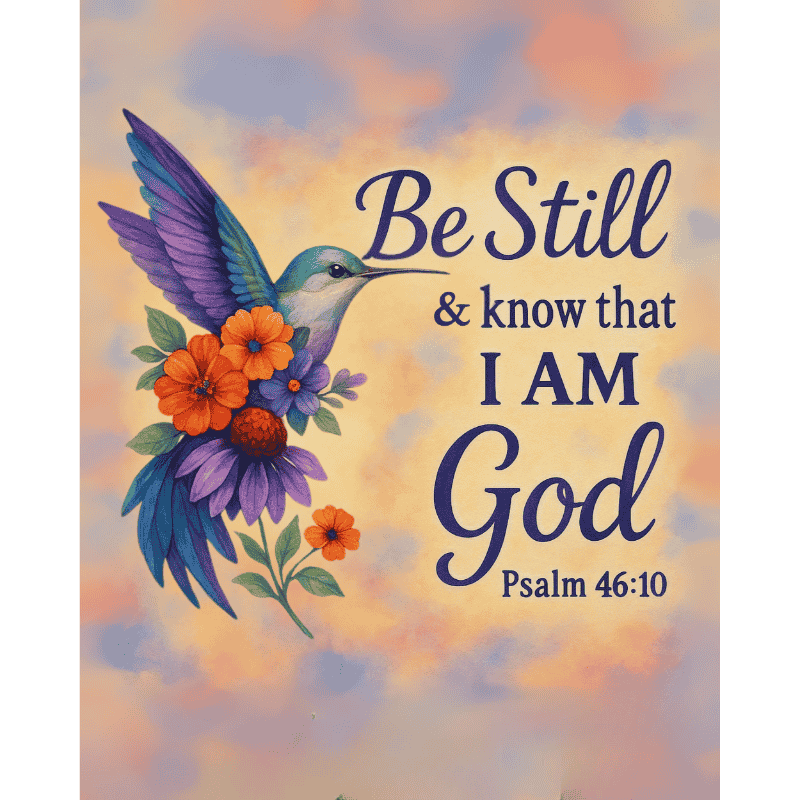 Holy Hummingbird: Verse & Faith - Paint by Numbers Kit