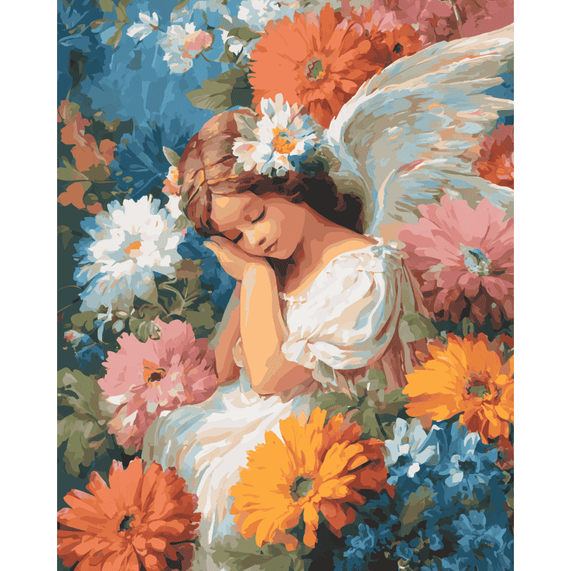 Angel of Flowers | Faith & Grace - Paint by Numbers Kit