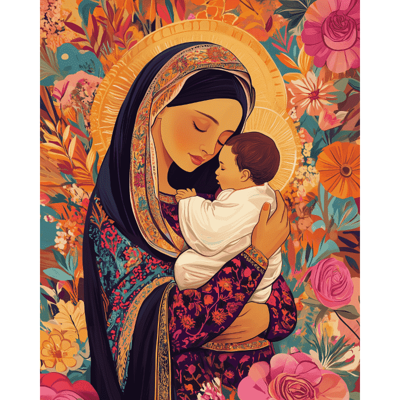 Mother’s Love: Heartfelt Portrait - Paint by Numbers Kit