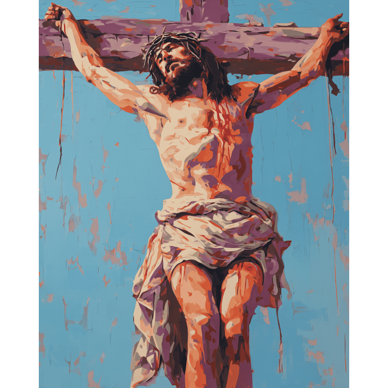 Crucifixion Serenity | Paint by Number - Paint by Numbers Kit