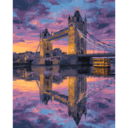 Tower Bridge’s Reflective Glow - Paint by Numbers Kit