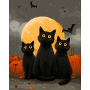 Night of the Black Cats - Paint by Numbers Kit