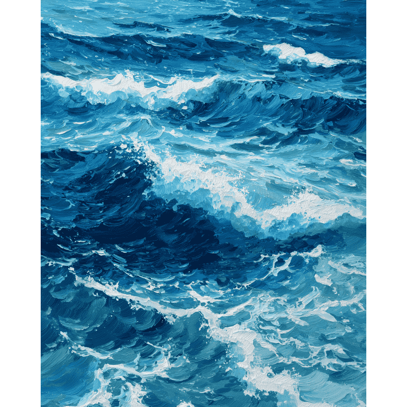 Waves of Wonder - Paint by Numbers Kit