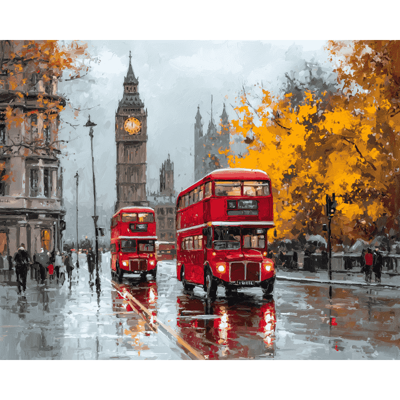 London’s Autumn Charm - Paint by Numbers Kit