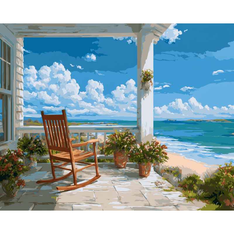 Peaceful Beachside Serenity - Paint by Numbers Kit