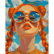 Glamorous Ginger-haired Woman - Paint by Numbers Kit