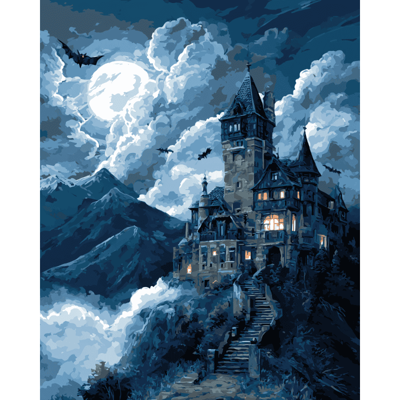 Count Dracula’s Haunted Castle - Paint by Numbers Kit
