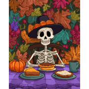 Spooky Feast of Bones - Paint by Numbers Kit