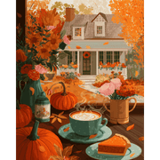 Harvest & Pumpkin Pie Delight - Paint by Numbers Kit