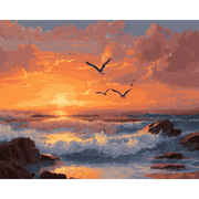 Seaside Sunset Glow - Paint by Numbers Kit