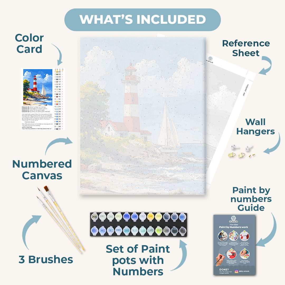 Seaside Lighthouse & Sailing Joy - Detail 3