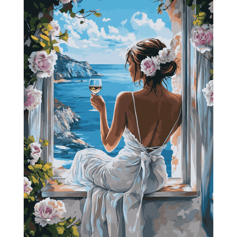 Wine & Ocean Breeze - Paint by Numbers Kit