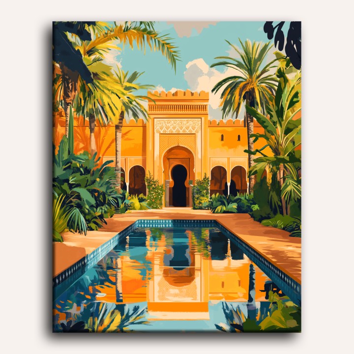 Marrakech Oasis Reflection - Detail 2