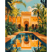 Marrakech Oasis Reflection - Paint by Numbers Kit