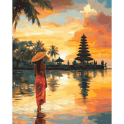 Balinese Sunset Serenity - Paint by Numbers Kit