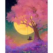 Moonlit Bonds of Friendship - Paint by Numbers Kit