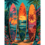 Vibrant Beach Vibes - Paint by Numbers Kit