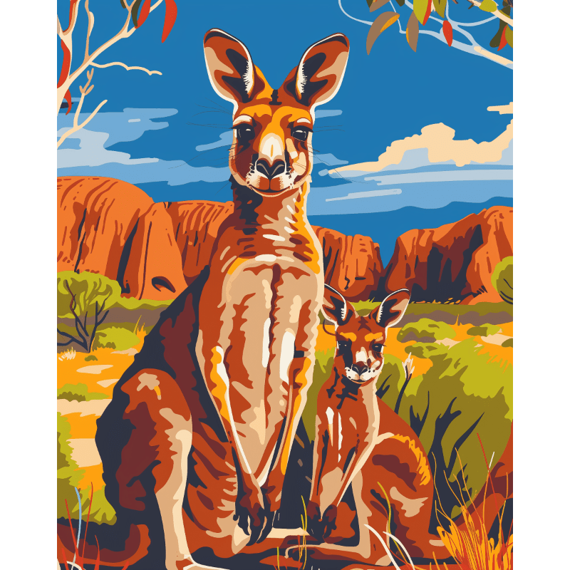 Australian Wilderness Spirit - Paint by Numbers Kit