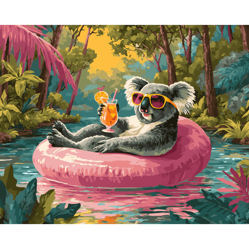 Chill Koala Vibes - Paint by Numbers Kit