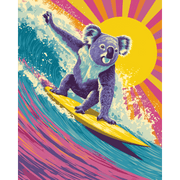 Surfing Koala Adventure - Paint by Numbers Kit