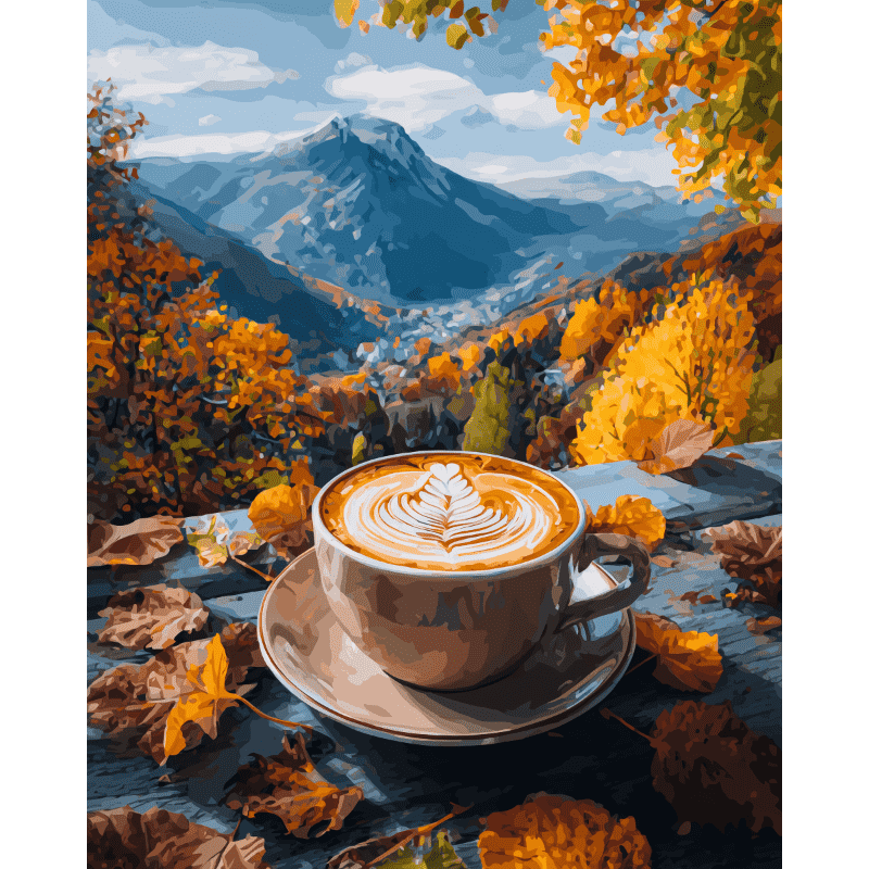Mountain Coffee Retreat - Paint by Numbers Kit