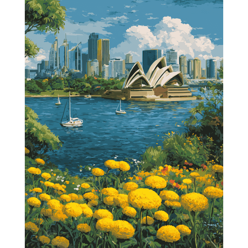 Sydney Harbour Inspiration - Paint by Numbers Kit