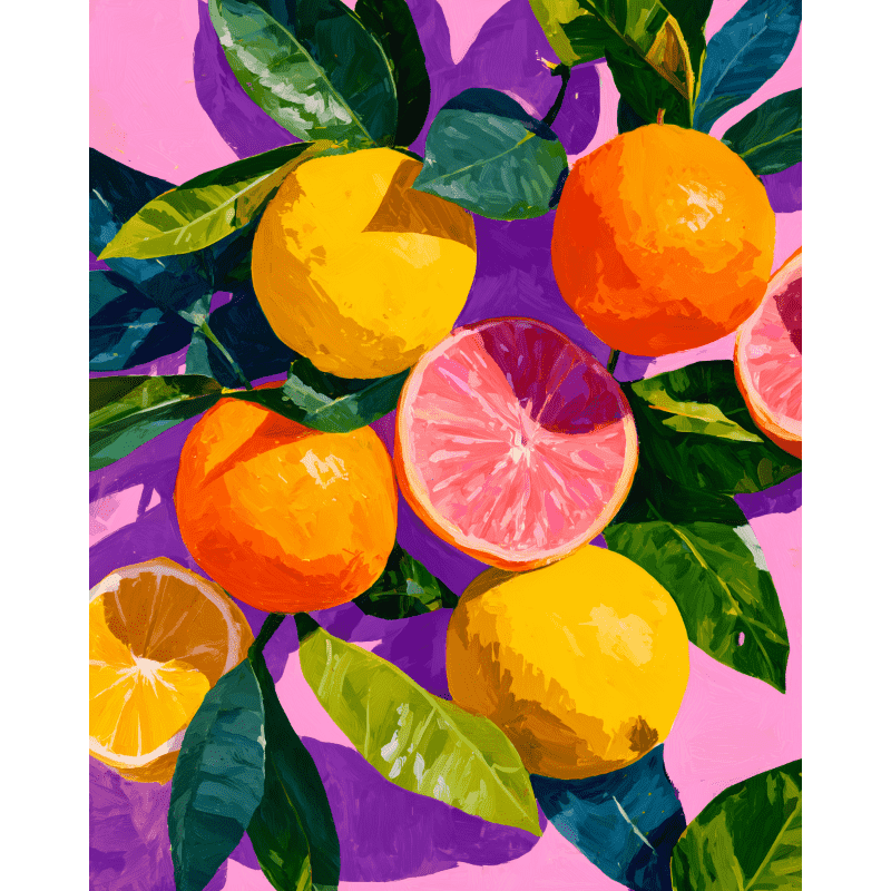 Citrus Splash Colors - Paint by Numbers Kit