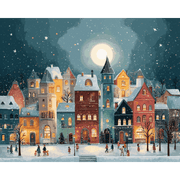 Enchanting Christmas Village - Paint by Numbers Kit