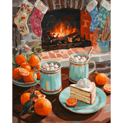 Warm Hearth & Sweet Treats - Paint by Numbers Kit