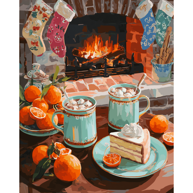 Warm Hearth & Sweet Treats - Paint by Numbers Kit