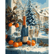 Festive Champagne & Citrus - Paint by Numbers Kit